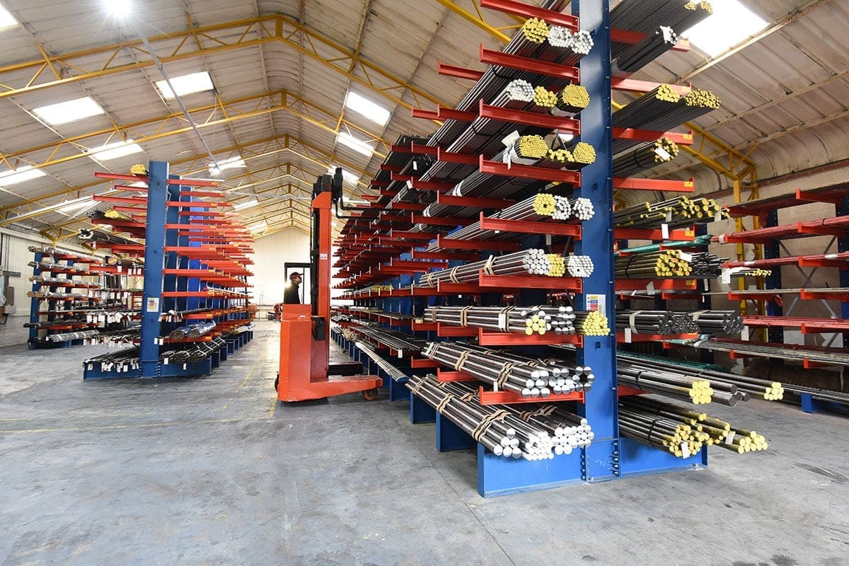 Cantilever Racking at Bolt & Nut Manufacturing