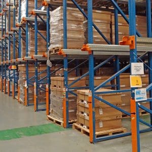Drive In Racking in a warehouse installed by Teepee Materials Handling