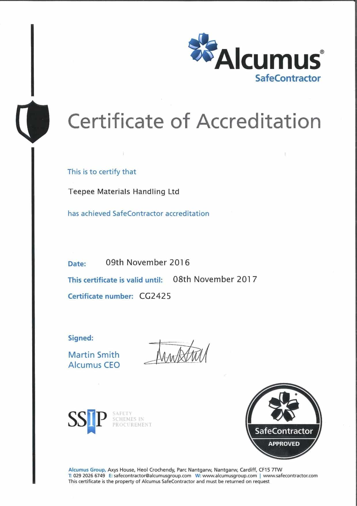 Safe Contractor 2016/2017