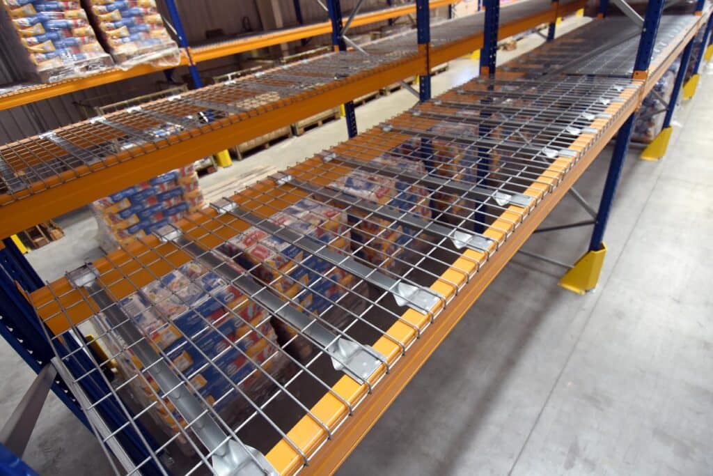 Empty Pallet Rack at Mapei UK