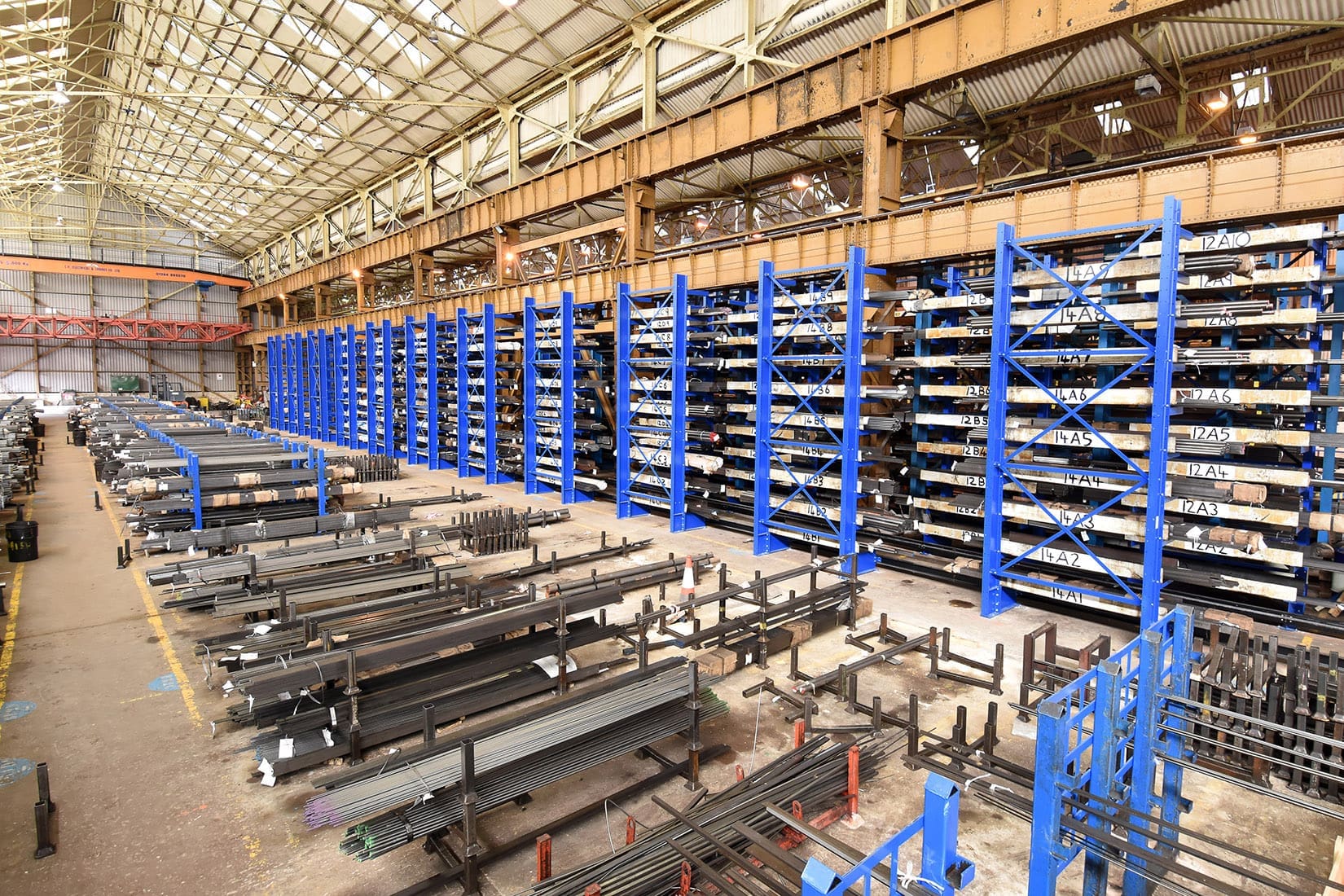 Industrial Cantilever Racking at C & S Steels