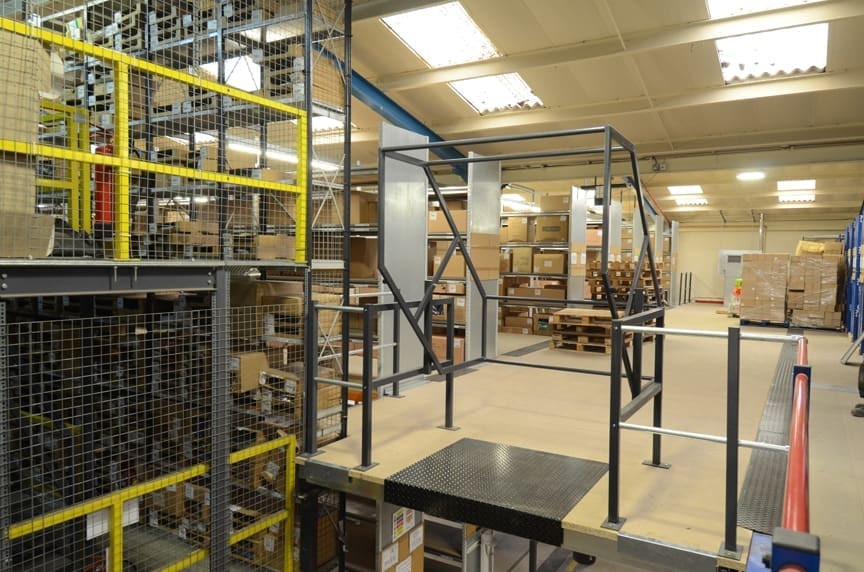 Mezzanine Floor with Pallet Door at Dimensions Ltd