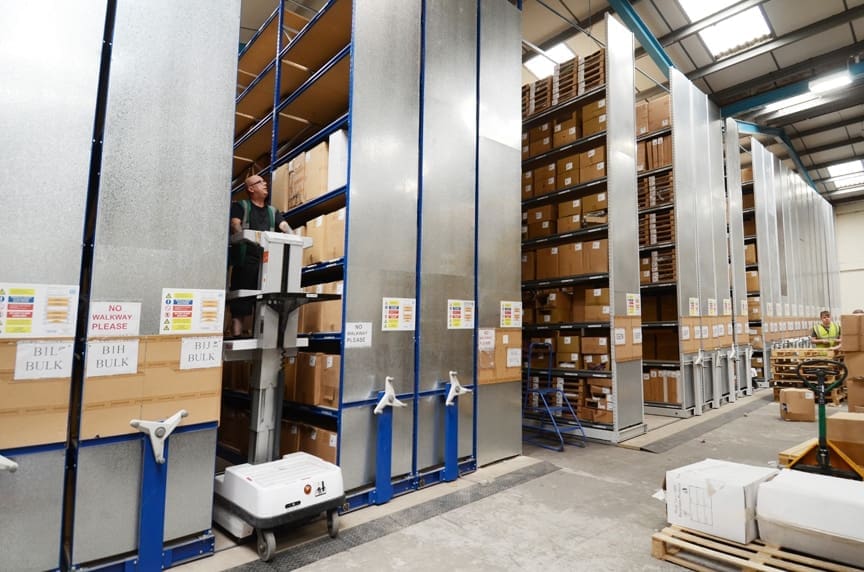 Mobile Shelving at Dimensions Ltd