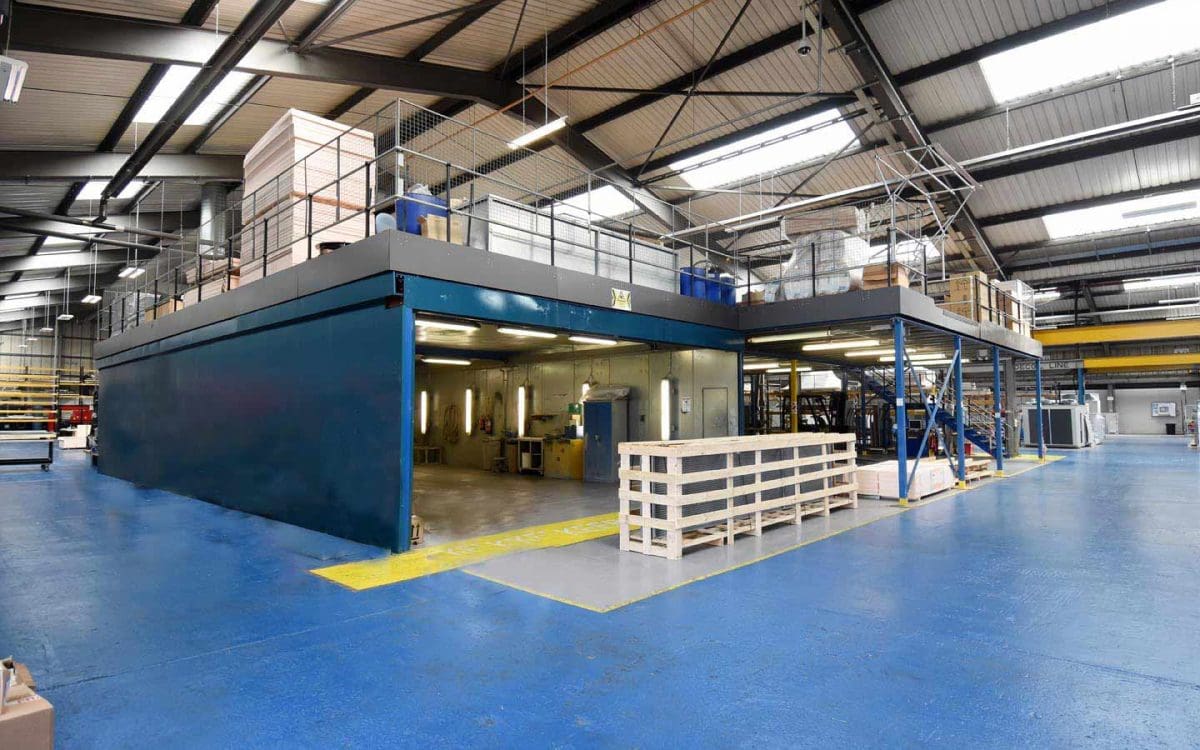 RETOUCH Production Mezzanine Flooring at Weatherite Group