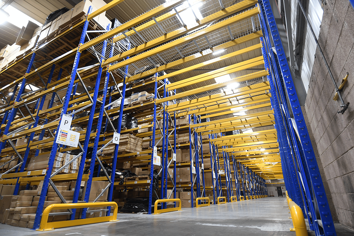 Push Back Racking at A Perry & Co Hinges