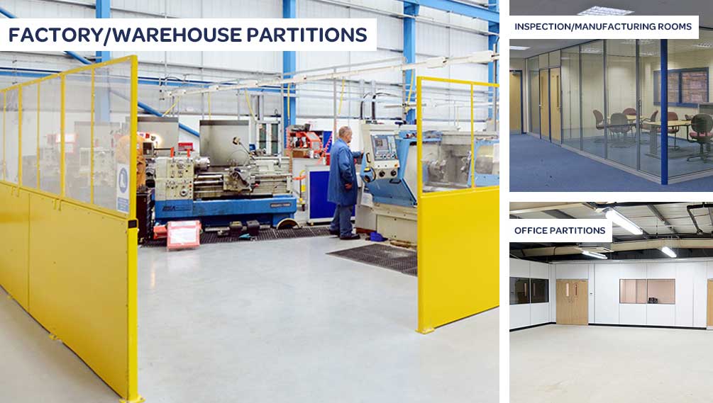 Factory/Warehouse Partitions systems