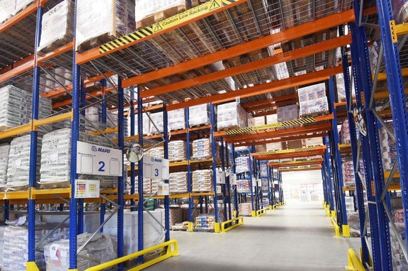 Racking safety barrier