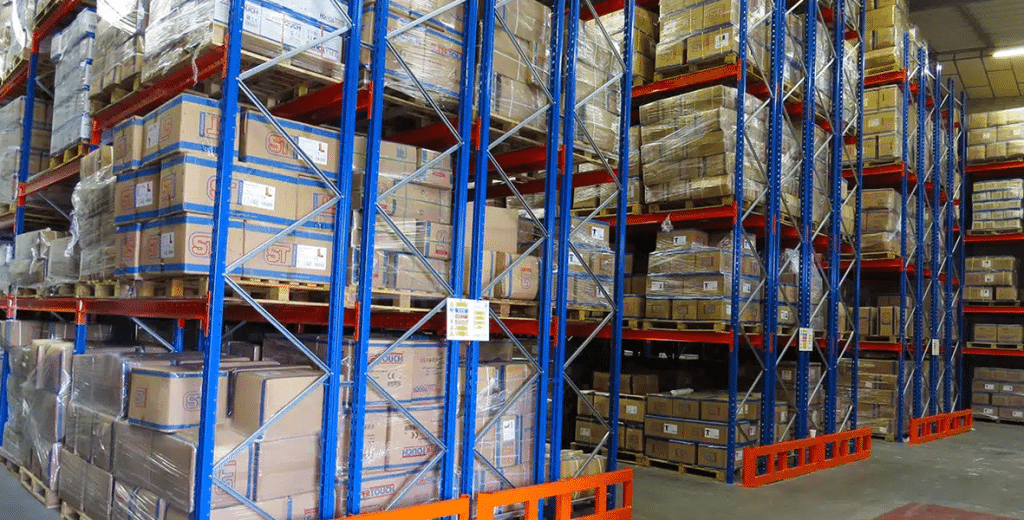 Types of warehouse pallet racking: Double deep racking at Teepee Materials Handling