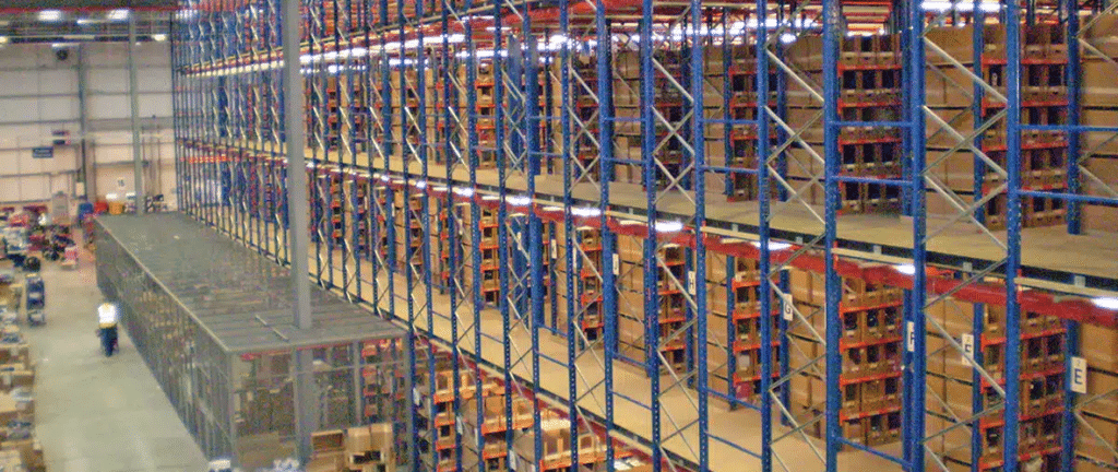 Types of warehouse pallet racking: Multi-tier racking at Teepee Materials Handling