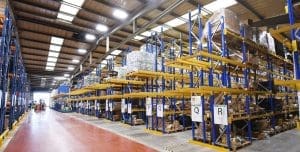 Warehouse pallet racking installation