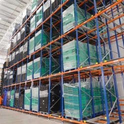 Push back pallet racking installed by Teepee Materials Handling