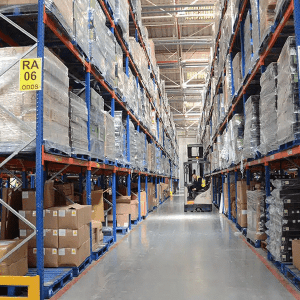 Wide aisle pallet racking installed by Teepee Materials Handling