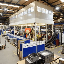 Teepee - Mezzanine Floors Mezzanine Flooring installed in a Birmingham warehouse as part of Teepee's warehouse services