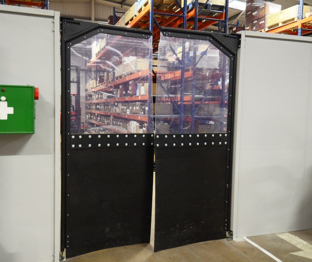 Steel factory partitioning walls and doors installed by Teepee