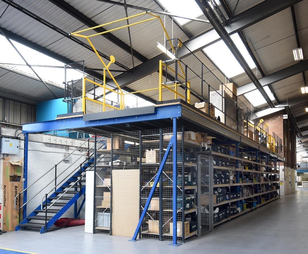 Mezzanine Floors installed in a Wolverhampton Warehouse by Teepee Materials Handling