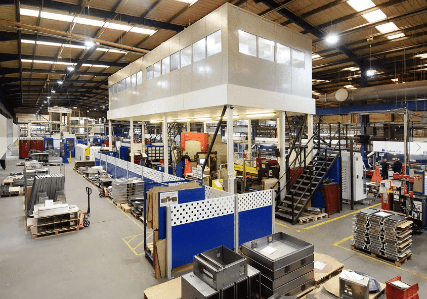 A mezzanine Floor installed in a Coventry Warehouse by Teepee Materials Handling