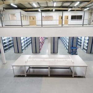 Dudley Mezzanine Floors Mezzanine Floors installed in a Dudley Warehouse by Teepee Materials Handling