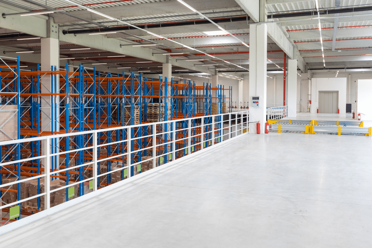 warehouse-fit-out A warehouse storage system installed by warehouse fit out contractors UK Teepee Materials Handling