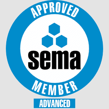 The SEMA logo symbolising that Teepee Materials Handling are SEMA Advanced Members