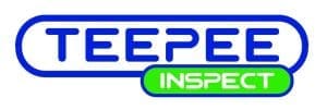 The "Teepee Inspect" logo symbolising the pallet racking inspections and maintenance services offered by Teepee