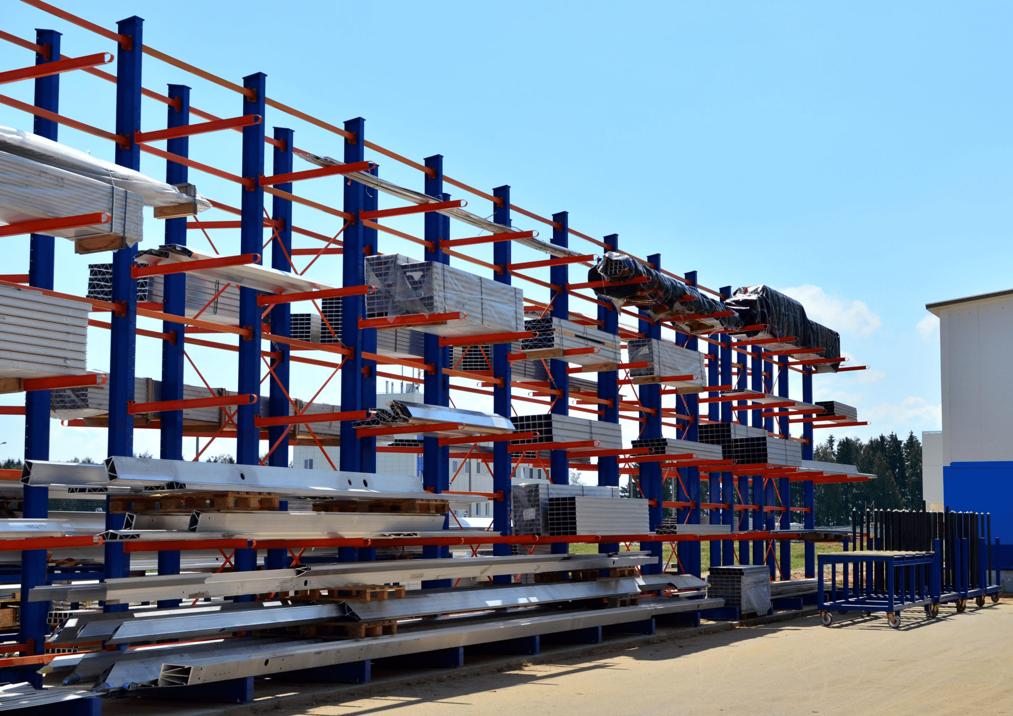 Builders merchants cantilever racking installed by Teepee Materials Handling