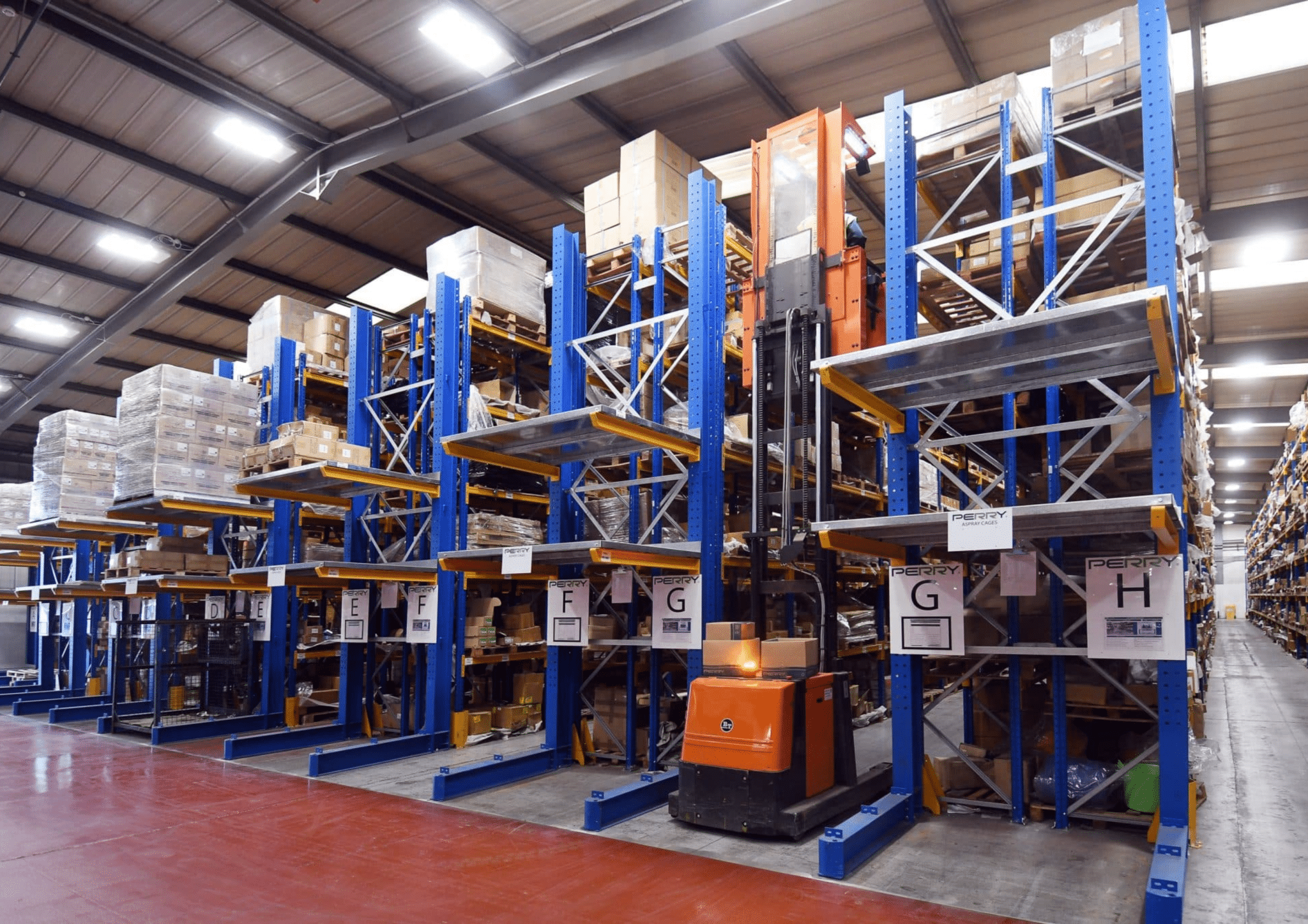Builders merchants racking systems supplied & installed by Teepee Materials Handling